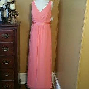 David's Bridal Sleeveless Chiffon Dress